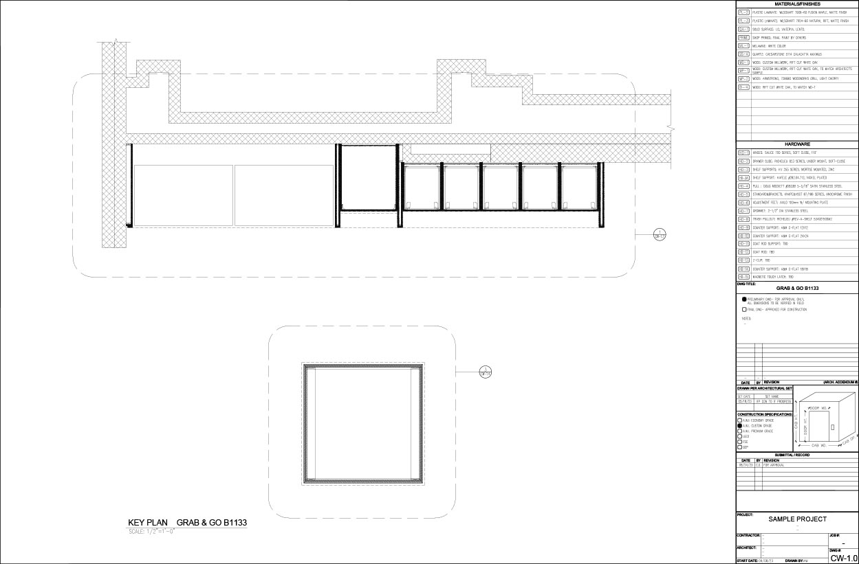 Millwork Drawing Service